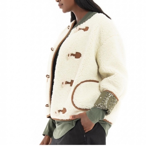 Scotch & soda SHORT TEDDY JACKET - Picture 3 of 16